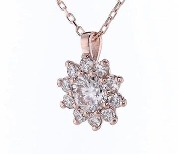 Zonder minimumprijs - Ketting met hanger - 14 karaat