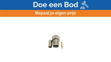 Bieden: F-RG58 RF Coaxial Connector for RG58 50 Ohm Cable -, Ophalen of Verzenden