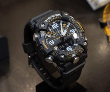 Casio - G-SHOCK MUDMASTER Carbon Core Guard – Black × Yellow, Nieuw