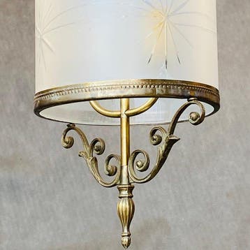 Plafondlamp - Opaline glas