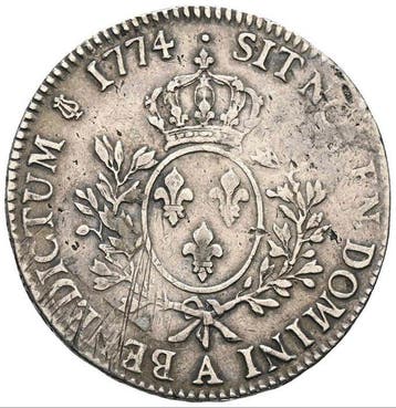 Frankrijk. Louis XVI (1774-1792). Ecu 1774-A, Paris