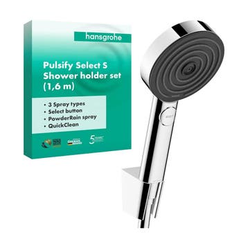 hansgrohe Pulsify Select S doucheset 3 straalsoorten chroom, Ophalen of Verzenden, Nieuw