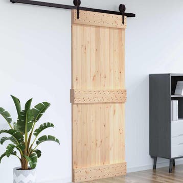 vidaXL Deur NARVIK 100 x 210 cm Massief Pine Hout, Doe-het-zelf en Bouw, Deuren en Vliegenramen, Verzenden, Nieuw