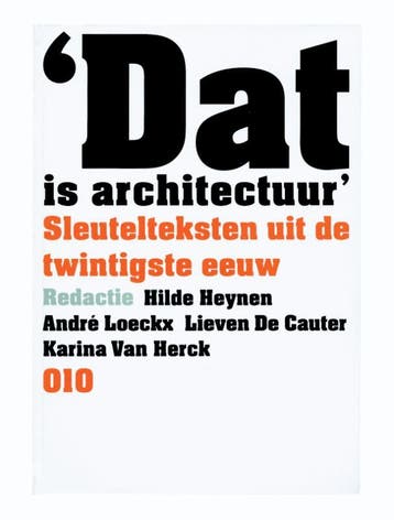 Dat is architectuur 9789064503153, Verzenden