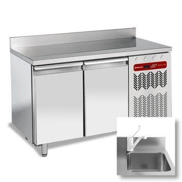 Koelwerkbank | Energiezuinig | 260L | 2 Deuren (1/1 GN) |, Verzenden, Nieuw in verpakking