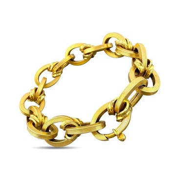 Armband - 18 karaat Geel goud, 18K geelgoud armband met, Nieuw