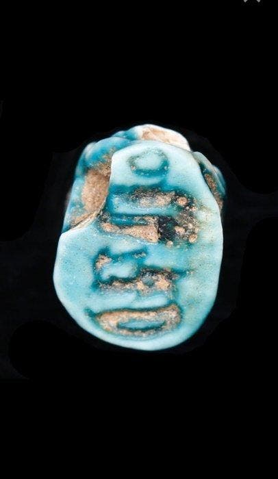 Égypte ancienne - Faïence - Scarabée, Antiquités & Art, Antiquités | Autres Antiquités