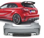 PARE-CHOCS ARRIERE MERCEDES CLASSE A W176 15-18 LOOK AMG A45, Autos : Pièces & Accessoires, Verzenden