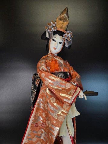 Traditional doll - Poupée Djji () Signed – 64 cm -
