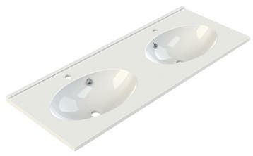 Sanifun Allibert wastafel Cup 1202 x 462 x 20 mm, Ophalen of Verzenden, Nieuw, Wastafel