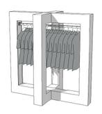 *TIP*  Glossy middenunit kledingrek R-PR-019, Ophalen of Verzenden