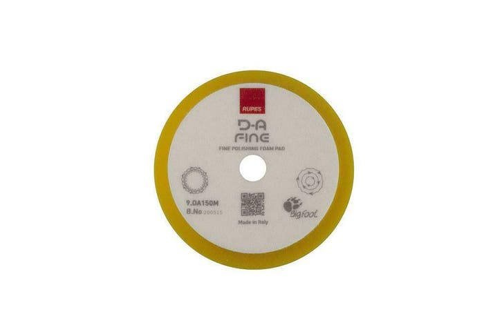 RUPES klittenband schuimpad 130/150 mm D-A FINE (geel) voor, Bricolage & Construction, Peinture, Vernis & Laque, Envoi