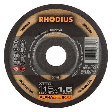 Rhodius XT70 & XTK70 doorslijpschijf, Ophalen of Verzenden, Nieuw