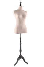 *TIP*  Buste vrouw medium glasvezel 3/4 model op poot wit B, Ophalen of Verzenden