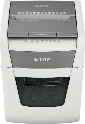 Leitz IQ Autofeed 50X Automatische Papierversnipperaar —, Verzenden, Nieuw in verpakking