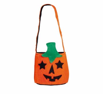Halloween Snoep Emmer Pompoen 25cm, Verzenden, Nieuw