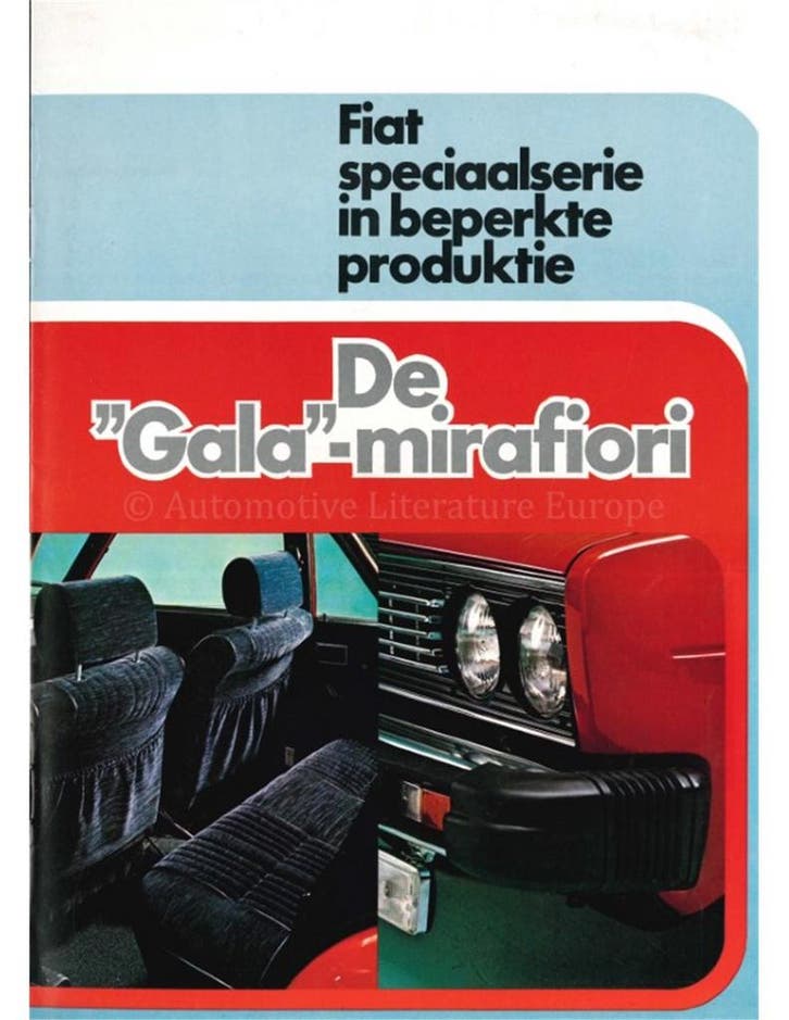 1974 FIAT 1600 BROCHURE NEDERLANDS, Livres, Autos | Brochures & Magazines
