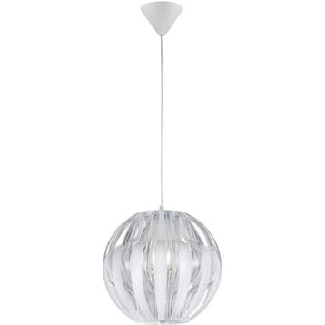 Stoffen LED Hanglamp Trion Pumon XL - Witte LED Hanglamp met, Huis en Inrichting, Lampen | Hanglampen, Verzenden, Nieuw
