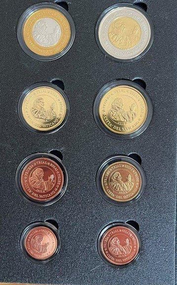 Vatican. Probe Series 2002/2010 (5 series) (Sans prix de, Postzegels en Munten
