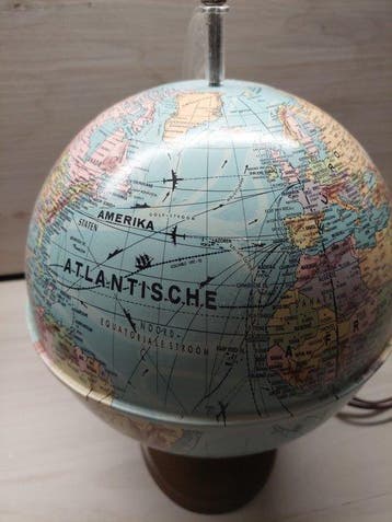 Tabletop globe - Globe sur socle MS - 1960-1970, Antiek en Kunst