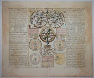 Celestial - Carte céleste.; Henri Abraham Chatelain - Globe, Boeken, Nieuw