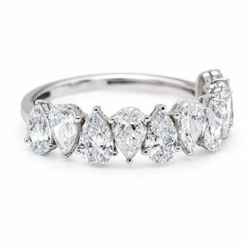 Zonder minimumprijs - Ring - 14 karaat Witgoud - 2.05ct. tw.