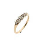 Roségouden ring met diamanten; Ca. 0,28 ct., Handtassen en Accessoires, Ringen, Gebruikt, Overige kleuren, Ophalen of Verzenden