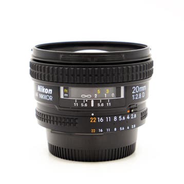 Nikon 20mm F2.8D AF Nikkor Objectief (Occ), Ophalen of Verzenden, Groothoeklens