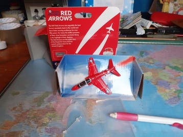 Corgi 1:20 - Avion miniature (4) - RAF Red Arrows Hawk, Nieuw