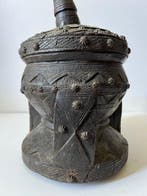 Pilon et mortier à café artisanal berbère fin 19e - - Bois -