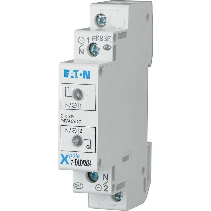 Eaton Twin LED Signal Lamp 24AC/DC Red/Green Z-DLD/2/24 -, Doe-het-zelf en Bouw, Alarmsystemen, Verzenden
