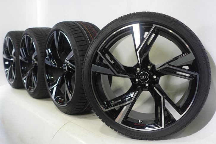 Audi RS6 RS7 22 inch velgen Continental Winterbanden Nieuw O, Autos : Pièces & Accessoires, Pneus & Jantes, Enlèvement ou Envoi