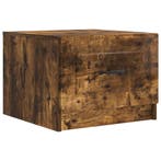 vidaXL Salontafel met lade Gerookt eiken 49 x 50 x 37 cm, Verzenden, Nieuw