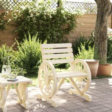 vidaXL Tuinstoel 58x58x78,5 cm massief vurenhout, Verzenden, Nieuw