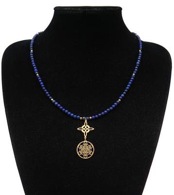 Lapis lazuli - Heksenknoop - Metatron - Grote bescherming