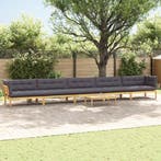 vidaXL 6 Stuk Tuinpallet Sofa Eenheden Massief Acacia Hout, Tuin en Terras, Verzenden, Nieuw