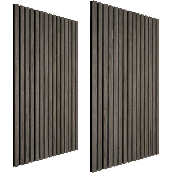 tectake Akoestische panelen Sonic Wall houtlook - eiken grij, Maison & Meubles, Bureaux, Envoi