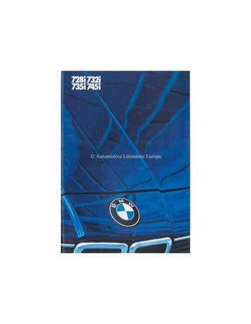 1984 BMW 7 SERIE BROCHURE NEDERLANDS, Ophalen of Verzenden, Nieuw