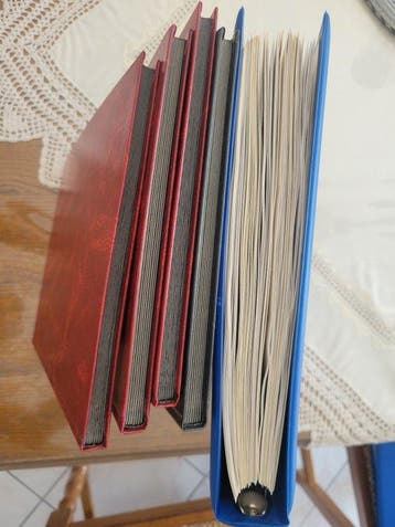 France Europe et Monde - Lot classeur philatélie avec albums, Gestempeld