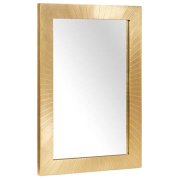 vidaXL Badkamerspiegel Wandgemonteerd Goud 50 x 2,5 x 70 cm, Huis en Inrichting, Badkamer | Badkamermeubels, Verzenden, Nieuw
