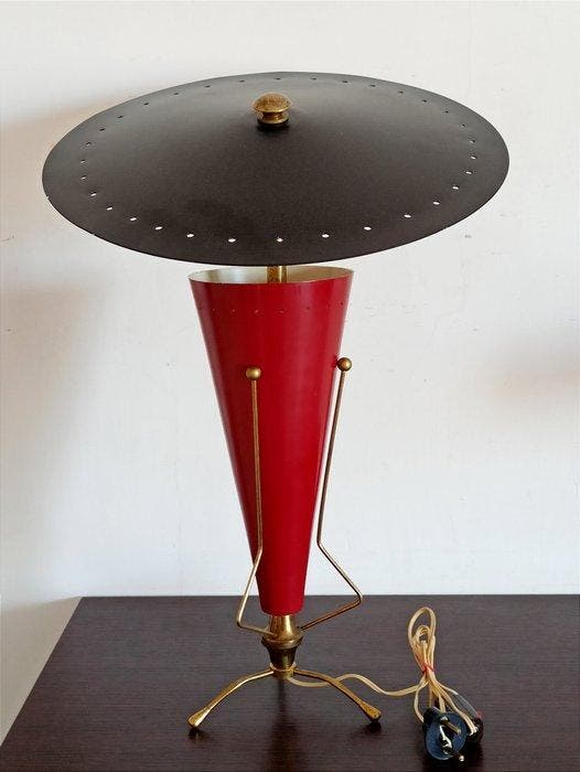 Lampe de table - Aluminium, Laiton, Antiek en Kunst, Antiek | Verlichting