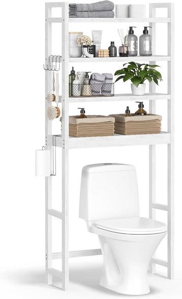 Toiletrek - opbergrek voor over de wc / toilet - 185 cm, Verzenden