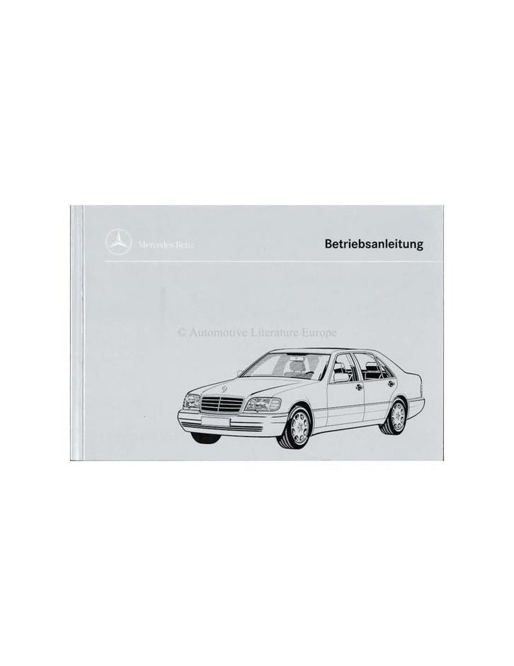 1995 MERCEDES BENZ S KLASSE INSTRUCTIEBOEKJE DUITS, Auto diversen, Handleidingen en Instructieboekjes