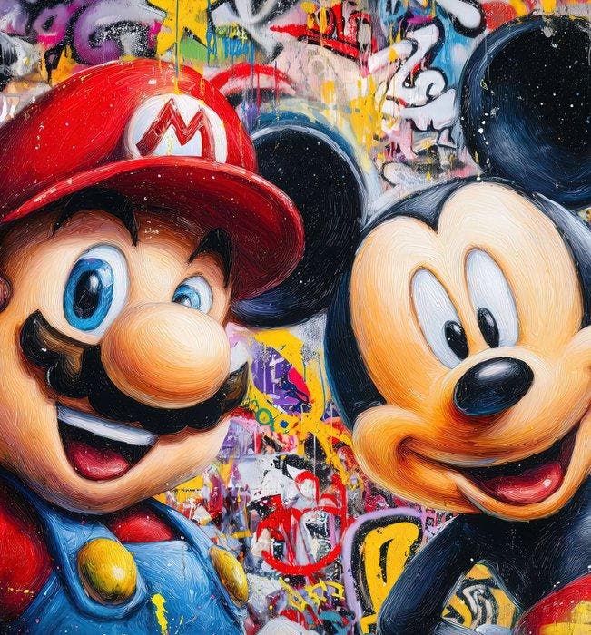 Canvas Fit - Alberto Ricardo - Universos Cruzados: Mario y, Consoles de jeu & Jeux vidéo, Consoles de jeu | Accessoires Autre