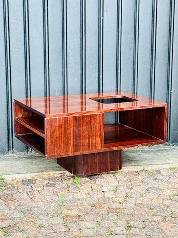 Wandtafel - Hout, Glas - salontafel