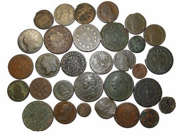 Frankrijk. Lot de 31 monnaies royales – Louis XIV, Louis XV