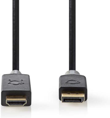 Nedis DisplayPort (Man) naar HDMI 3 meter Nieuw, Ophalen of Verzenden