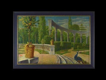École Française vers 1930. - Parc à l’Italienne.