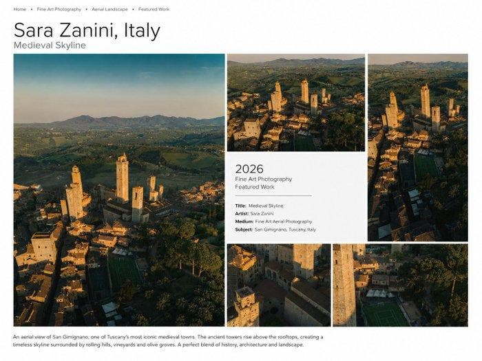 Sara Zanini - Medioeval Skyline, Antiquités & Art, Art | Objets design