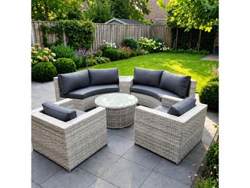 Veiling - Diningset / Tuinset incl. kussens 6-delig, Nieuw